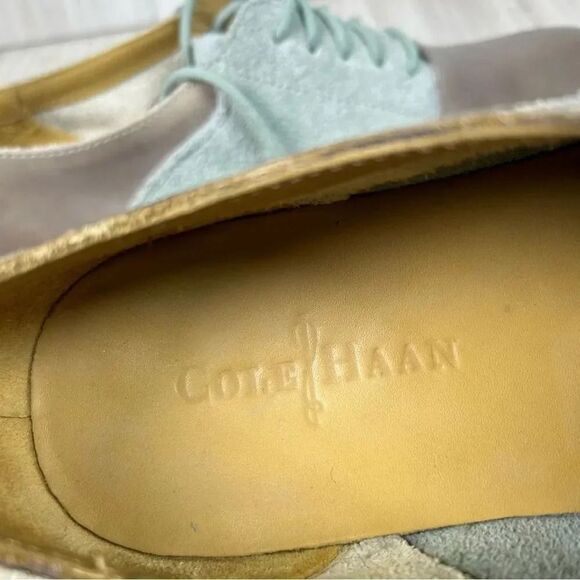 Cole Haan CloudBurst Saddle Grey Teal Oxford Derby Shoe C12028 Mens Size 9.5 - Picture 10 of 10